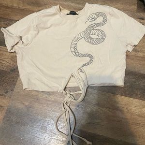 Snake crop top